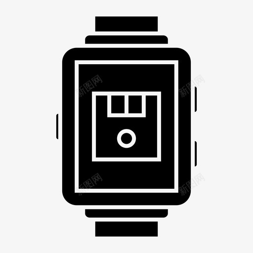 节省设备智能手表图标svg_新图网 https://ixintu.com 技术 智能手表 节省 设备