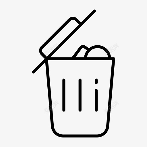 垃圾桶应用程序删除图标svg_新图网 https://ixintu.com 删除 垃圾桶 应用程序 用户界面 菜单 选项