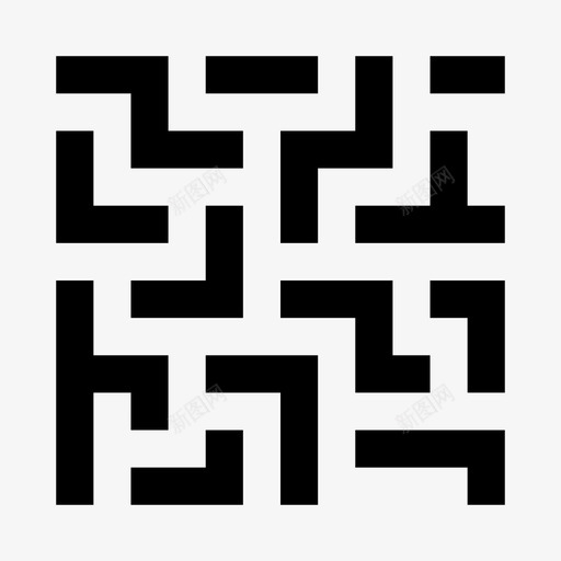 迷宫抽象图形图标svg_新图网 https://ixintu.com 图形 抽象 摘要2 谜语 谜题 迷宫