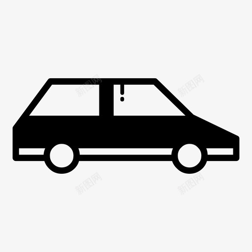 轿车汽车家庭图标svg_新图网 https://ixintu.com 交通工具 出租车 家庭 汽车 轿车 运输符号