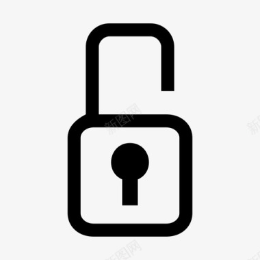 解锁锁定密码图标图标