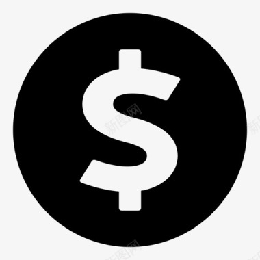 美元符号商业现金图标图标