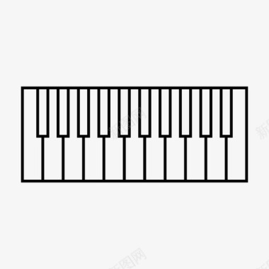 键盘音乐乐器图标图标
