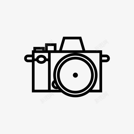 数码相机紧凑型单反相机图标svg_新图网 https://ixintu.com 单反相机 数码相机 紧凑型 镜头