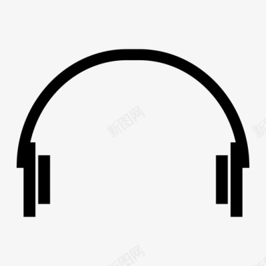 耳机听力用户界面图标图标