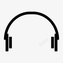 网页小孩听力耳机听力用户界面图标高清图片