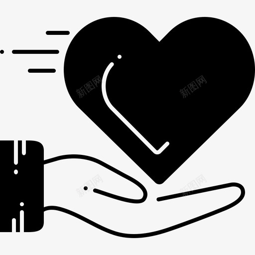 心脏护理手部药物图标svg_新图网 https://ixintu.com 心脏护理 手部 药物