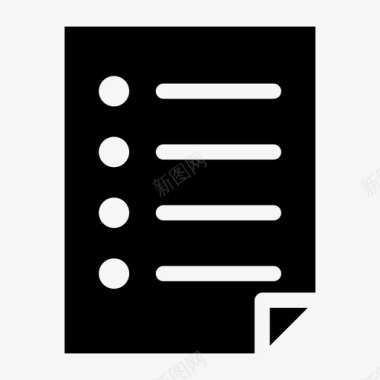 项目符号列表文档文件图标图标