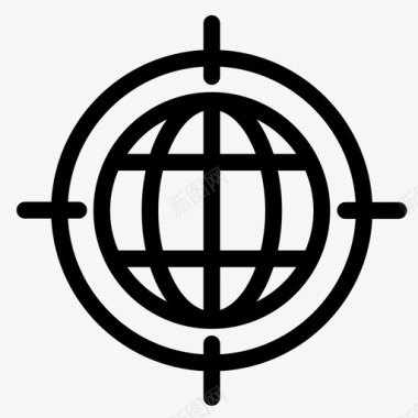 目标地球世界图标图标