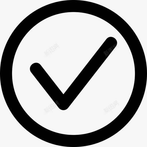 复选框接受复选标记图标svg_新图网 https://ixintu.com 复选标记 复选框 完成 接受