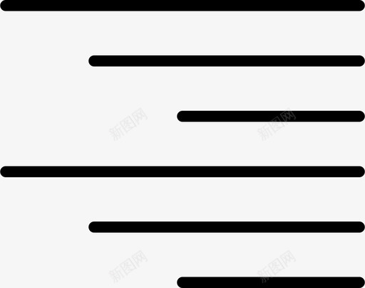 对齐调整段落图标svg_新图网 https://ixintu.com 右 对齐 排版 段落 设计工具薄 调整