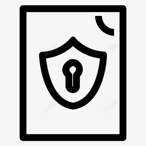 文件锁锁定安全图标svg_新图网 https://ixintu.com 安全 屏蔽 文件锁 锁定