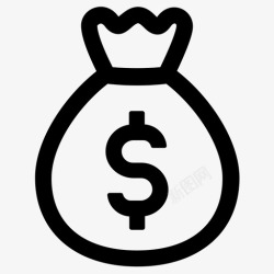 赚美元钱银行现金图标高清图片