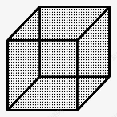 立方体点形状图标图标