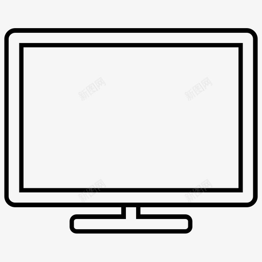 显示器电脑lcd图标svg_新图网 https://ixintu.com lcd led 显示器 电脑 电视