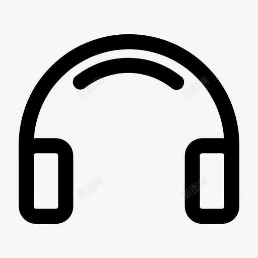 耳机电子产品音乐图标svg_新图网 https://ixintu.com 各种尺寸的基本图标 电子产品 耳机 音乐