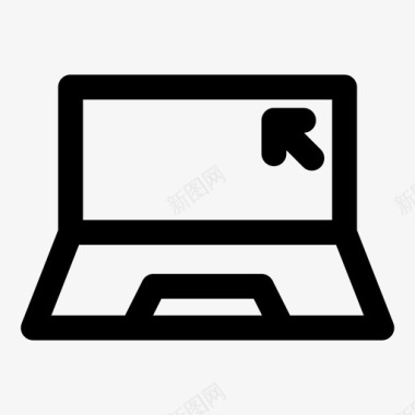 笔记本电脑点击键盘图标图标