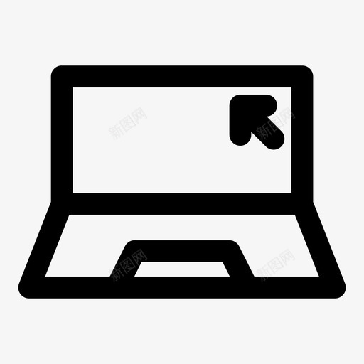 笔记本电脑点击键盘图标svg_新图网 https://ixintu.com 媒体粗体 屏幕 技术 点击 电脑 笔记本电脑 键盘