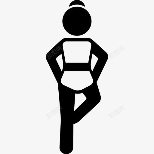左腿弯曲的女孩运动瑜伽图标svg_新图网 https://ixintu.com 左腿弯曲的女孩 瑜伽 运动