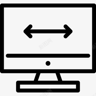 电脑显示器工具和用具网页图标图标