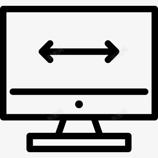 电脑显示器工具和用具网页图标svg_新图网 https://ixintu.com 工具和用具 电脑显示器 网页设计