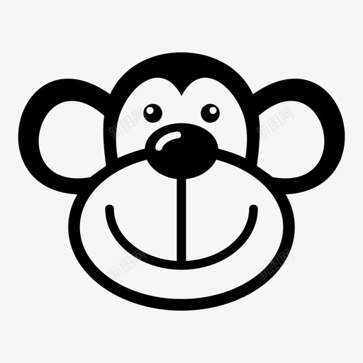 动物动物玩具可爱的动物图标svg_新图网 https://ixintu.com 动物 动物玩具 动物脸 可爱的动物 填充动物 猴子