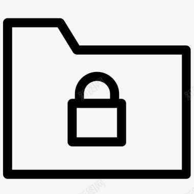 文件夹锁安全图标图标