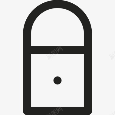 锁关闭安全图形版图标图标