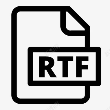 文件格式rtf图标图标