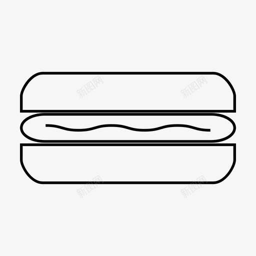 香肠汉堡美味图标svg_新图网 https://ixintu.com 小香肠 汉堡 美味 野营 香肠
