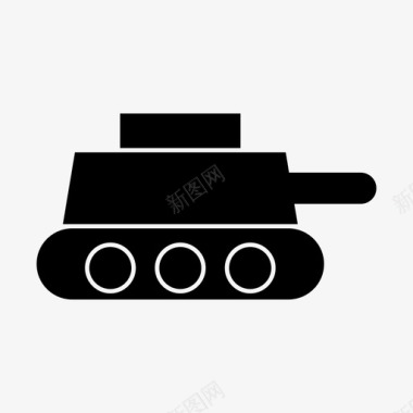 坦克装甲车战车图标图标