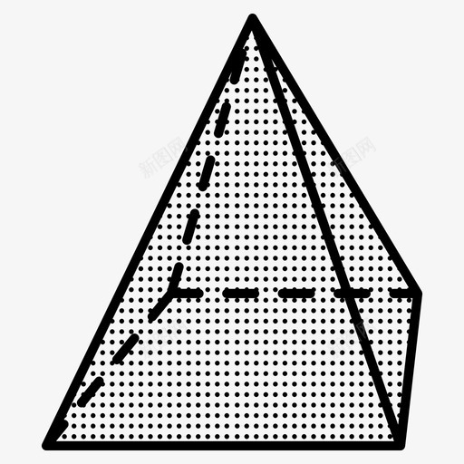 金字塔形状点图标svg_新图网 https://ixintu.com 形状点 金字塔