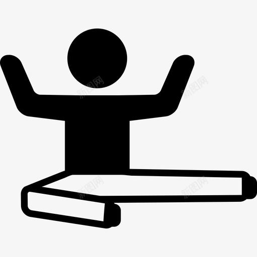 男人坐在地板上伸展腿运动瑜伽图标svg_新图网 https://ixintu.com 手臂和腿部伸展运动瑜伽 瑜伽 男人坐在地板上伸展腿 运动