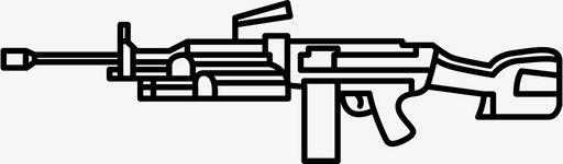 m249锯枪机器图标svg_新图网 https://ixintu.com m249锯 弹夹 机器 枪 武器