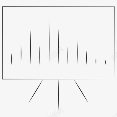 分析板直方图图标图标
