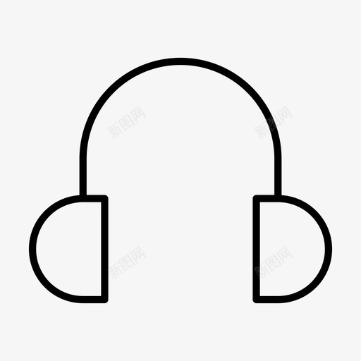 音乐客户服务设备图标svg_新图网 https://ixintu.com 客户服务 支持 美味 耳机 设备 音乐