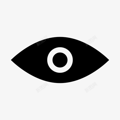 眼睛外观视图图标svg_新图网 https://ixintu.com 外观 用户界面 眼睛 网页设计 视图 视觉