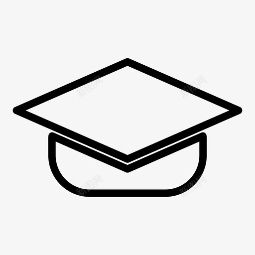 学校大学帽子图标svg_新图网 https://ixintu.com 大学 学校 帽子