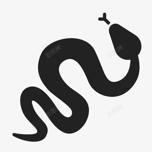 蛇动物爬行动物图标svg_新图网 https://ixintu.com 动物 爬行动物 蛇