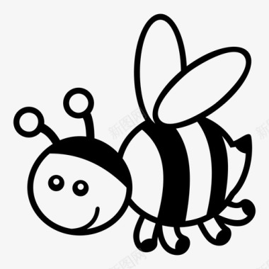蜜蜂动物玩具动物图标图标