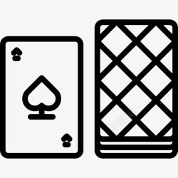 卡片组卡片组牛仔扑克牌图标高清图片