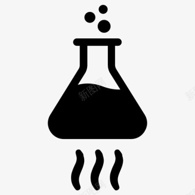 化学锥形烧瓶实验室图标图标