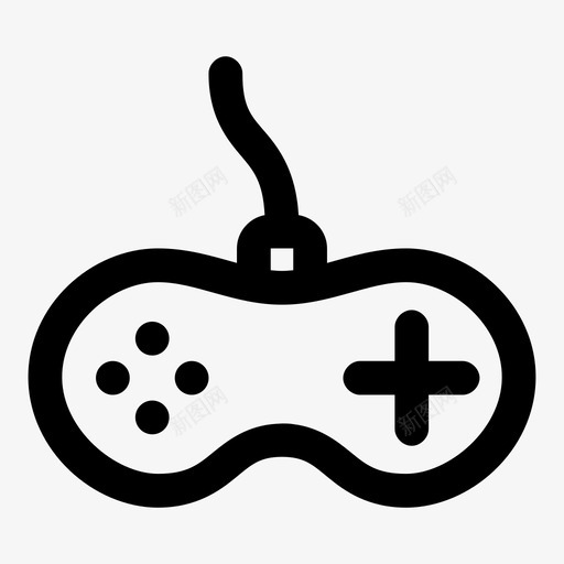 gamepadplayer控制面板粗体图标svg_新图网 https://ixintu.com gamepad player 控制面板粗体