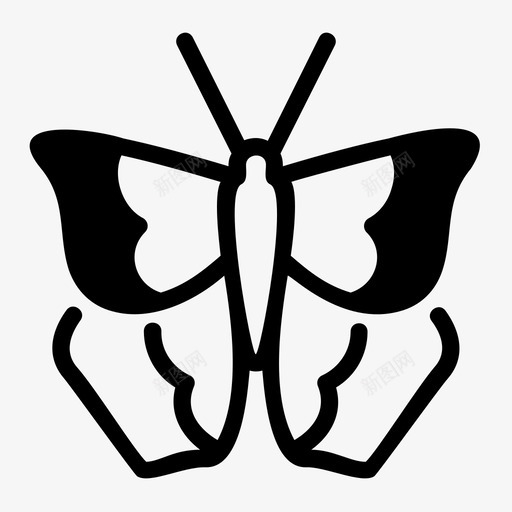 蝴蝶花园昆虫图标svg_新图网 https://ixintu.com 昆虫 春天 花园 蝴蝶 飞蛾