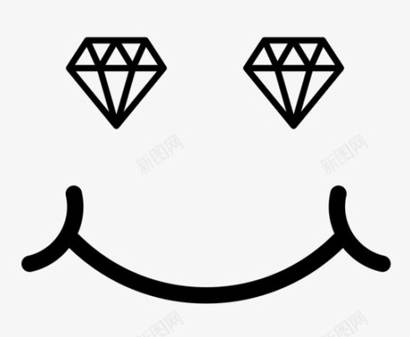开心富内容钻石图标图标