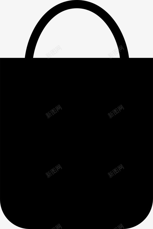 购物袋袋子手提袋图标svg_新图网 https://ixintu.com 手提袋 袋子 购物袋
