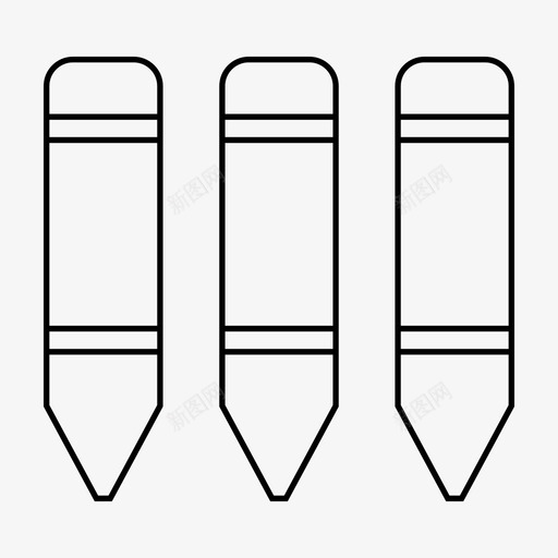 蜡笔颜色绘画图标svg_新图网 https://ixintu.com 学校 绘画 蜡笔 颜色