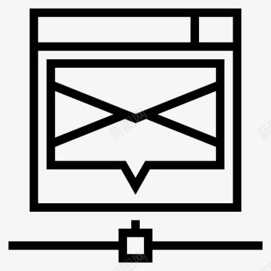 电子邮件自动回复电子邮件客户端图标图标