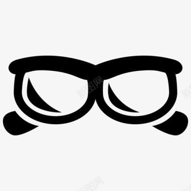 眼镜眼睛太阳镜图标图标