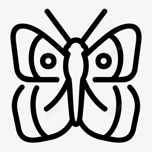 蝴蝶花园昆虫图标svg_新图网 https://ixintu.com 昆虫 春天 花园 蝴蝶 飞蛾